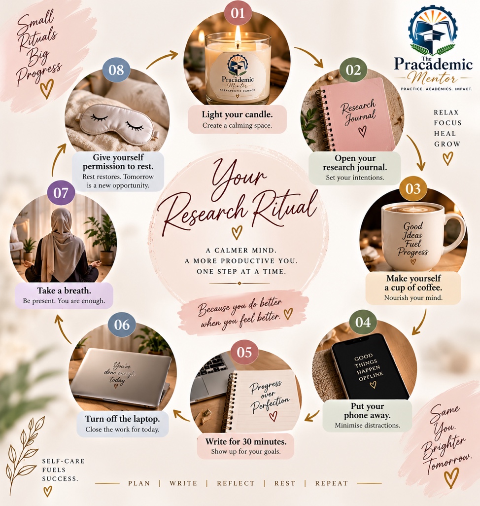 Pracademic Mentor Therapeutic Candles — self-care for researchers